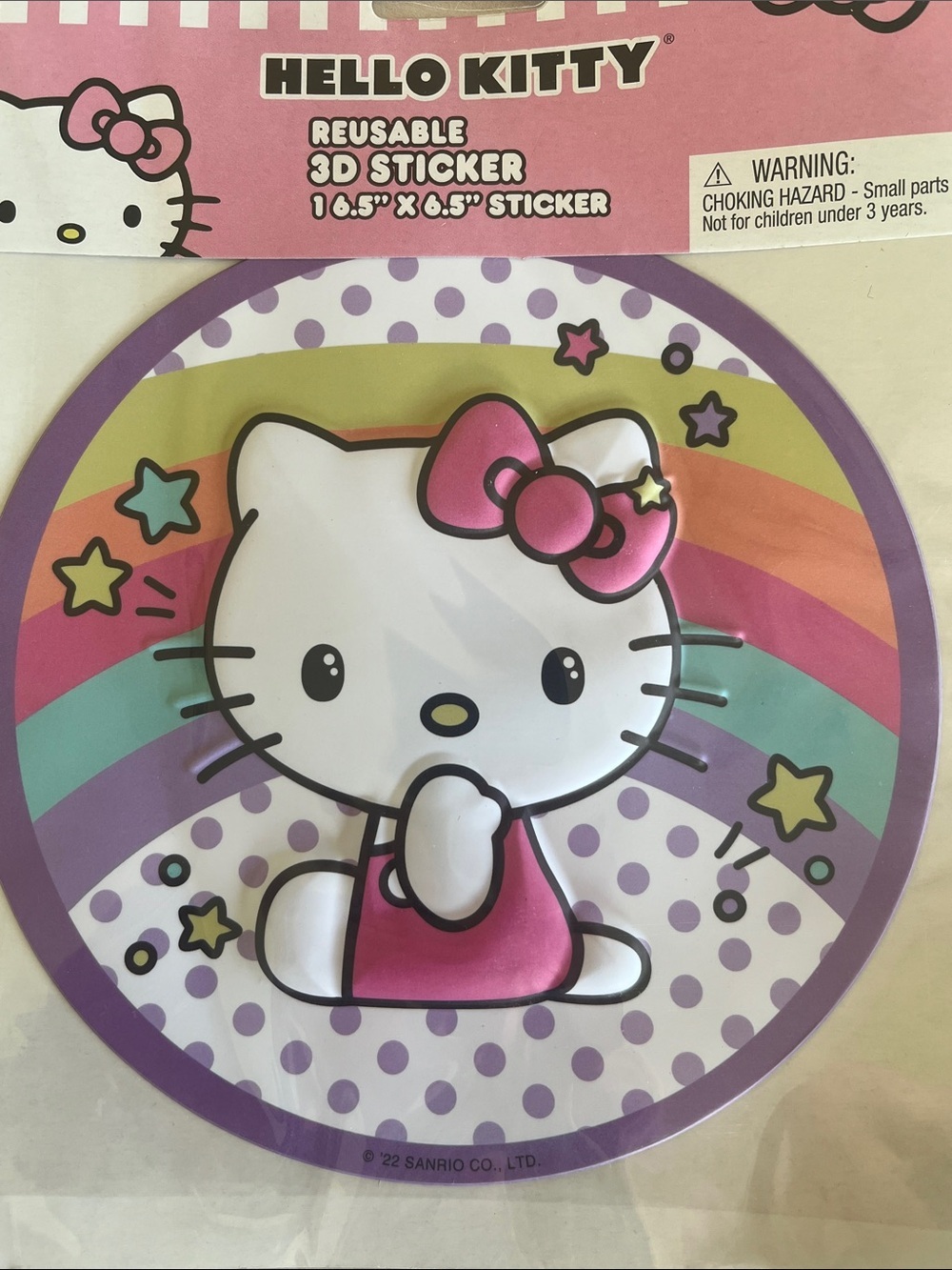 Hello Kitty Large Reusable 3D Sticker - Picture 5 of 5